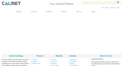 Desktop Screenshot of calmet.com
