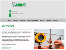 Tablet Screenshot of calmet.com.mx